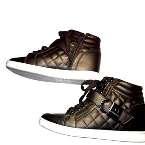 GUESS 8 Black Women's Tennis Shoe Athletic Sneaker